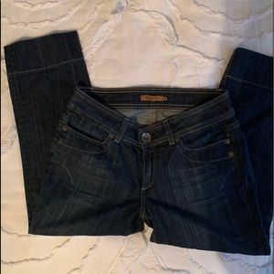 Arden B crop blue jeans